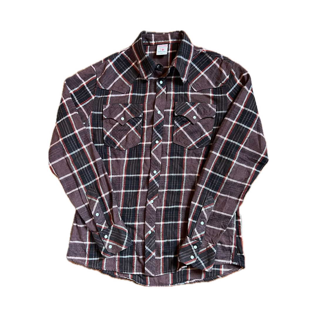 True Religion Plaid Button Up