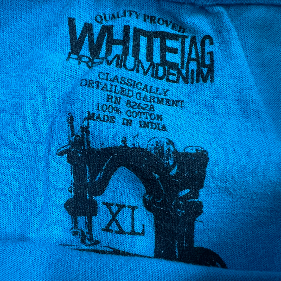 Y2K White Tag Skull Tee