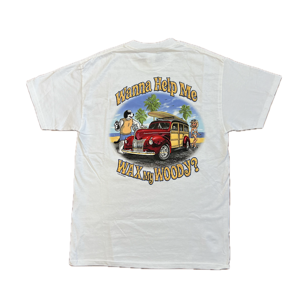 Vintage Big Dogs Wax My Woody Tee