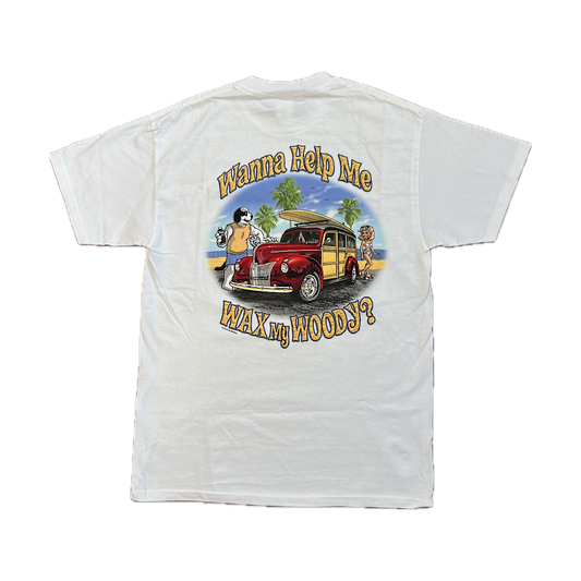 Vintage Big Dogs Wax My Woody Tee