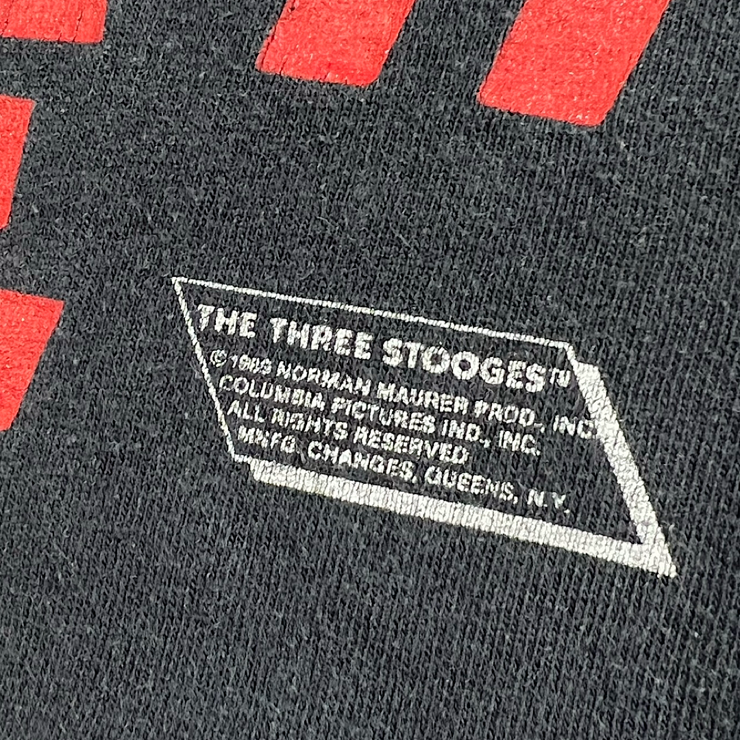 1989 Three Stooges Just Say Moe Tee