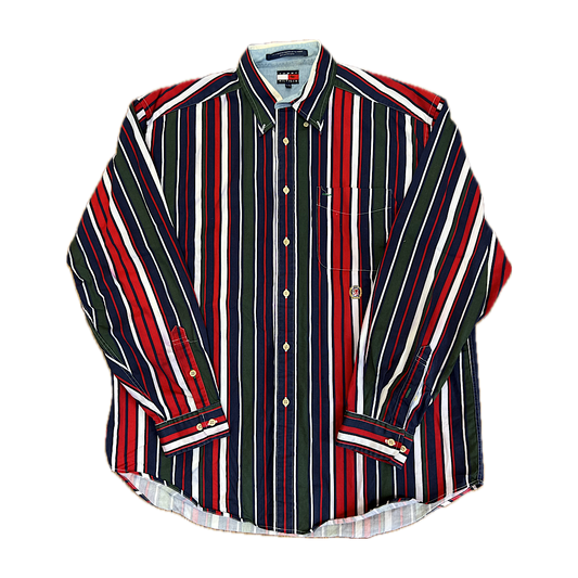 Vintage Tommy Hilfiger Striped Button Up