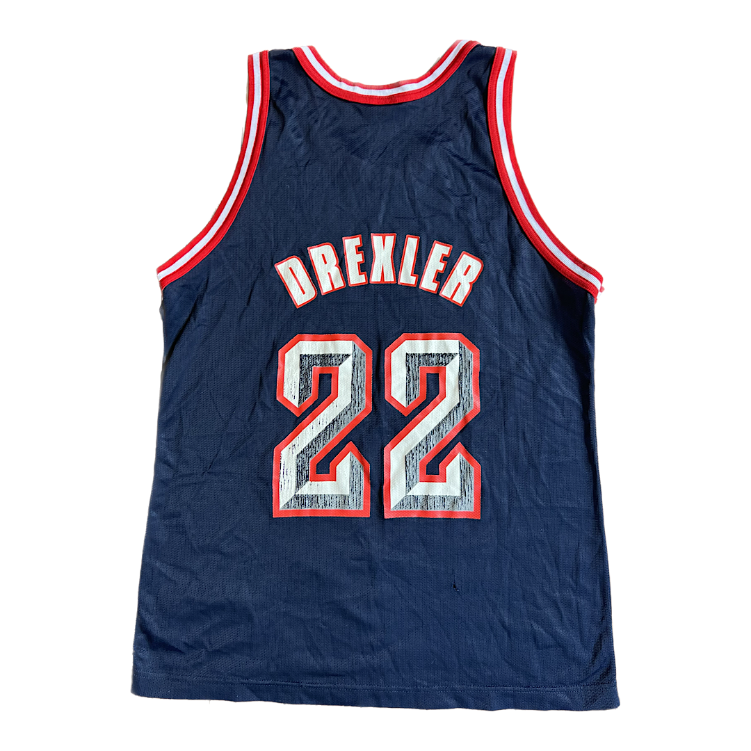 Vintage Houston Rockets Clyde Drexler Champion Jersey