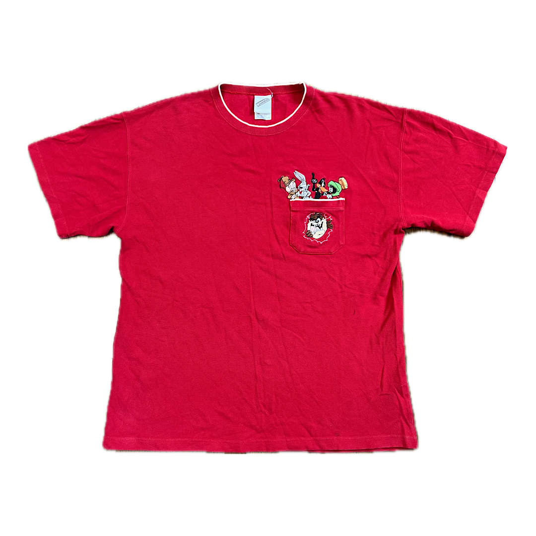 Vintage 90s Looney Tunes Pocket Tee