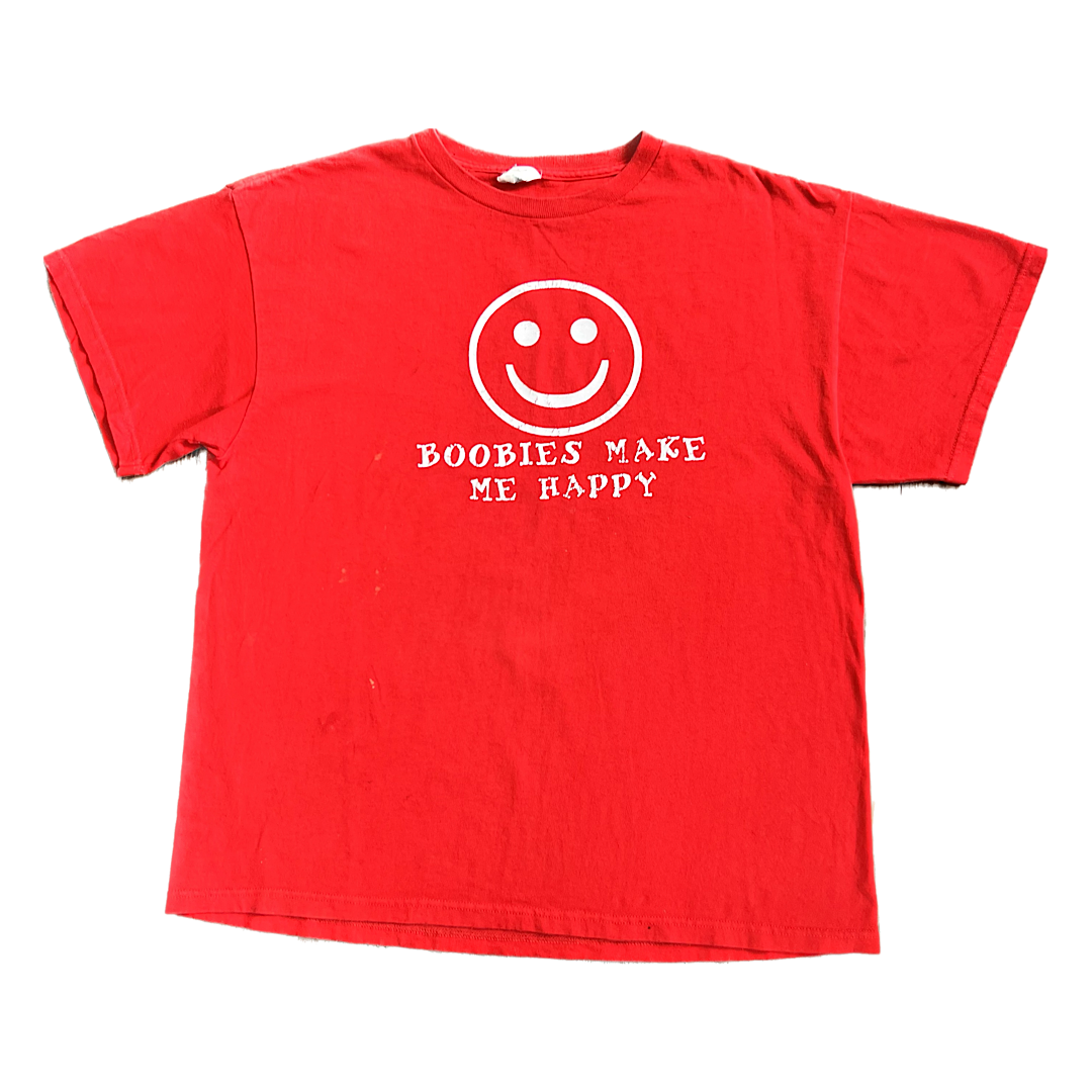 Vintage Boobies Make Me Happy Tee