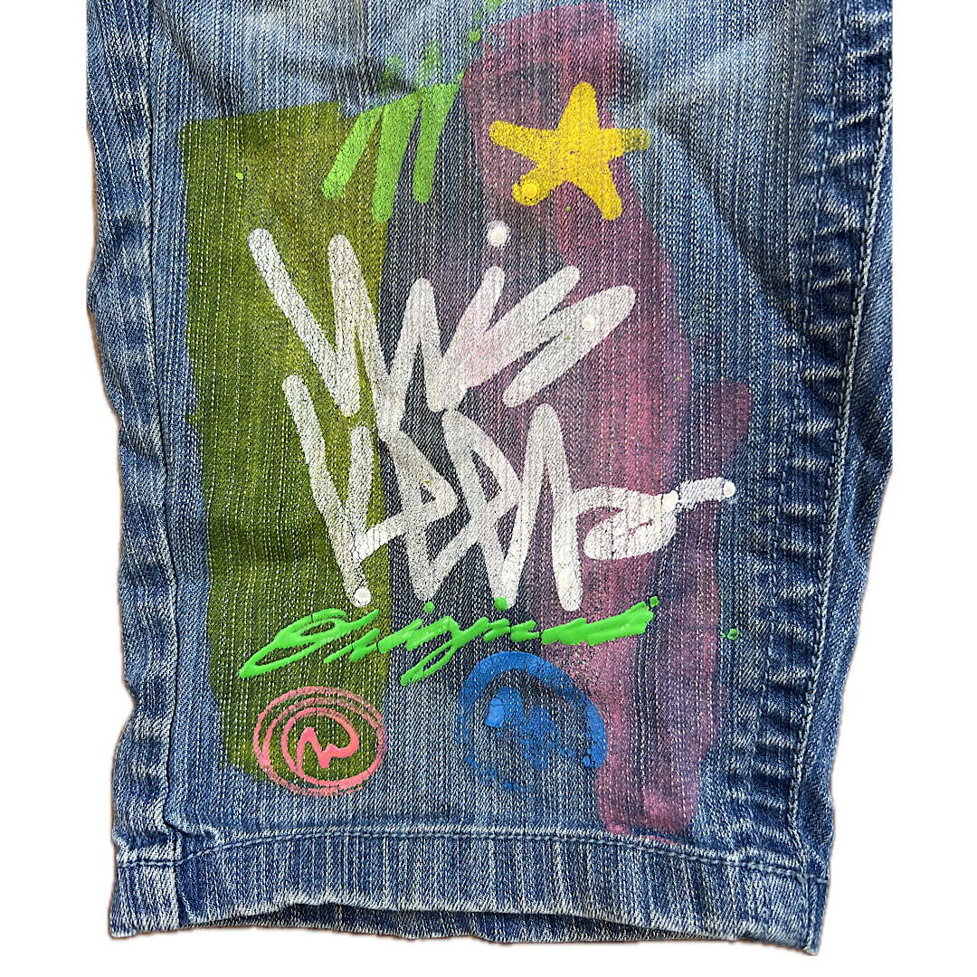 Y2K Womens Miskeen Denim Shorts