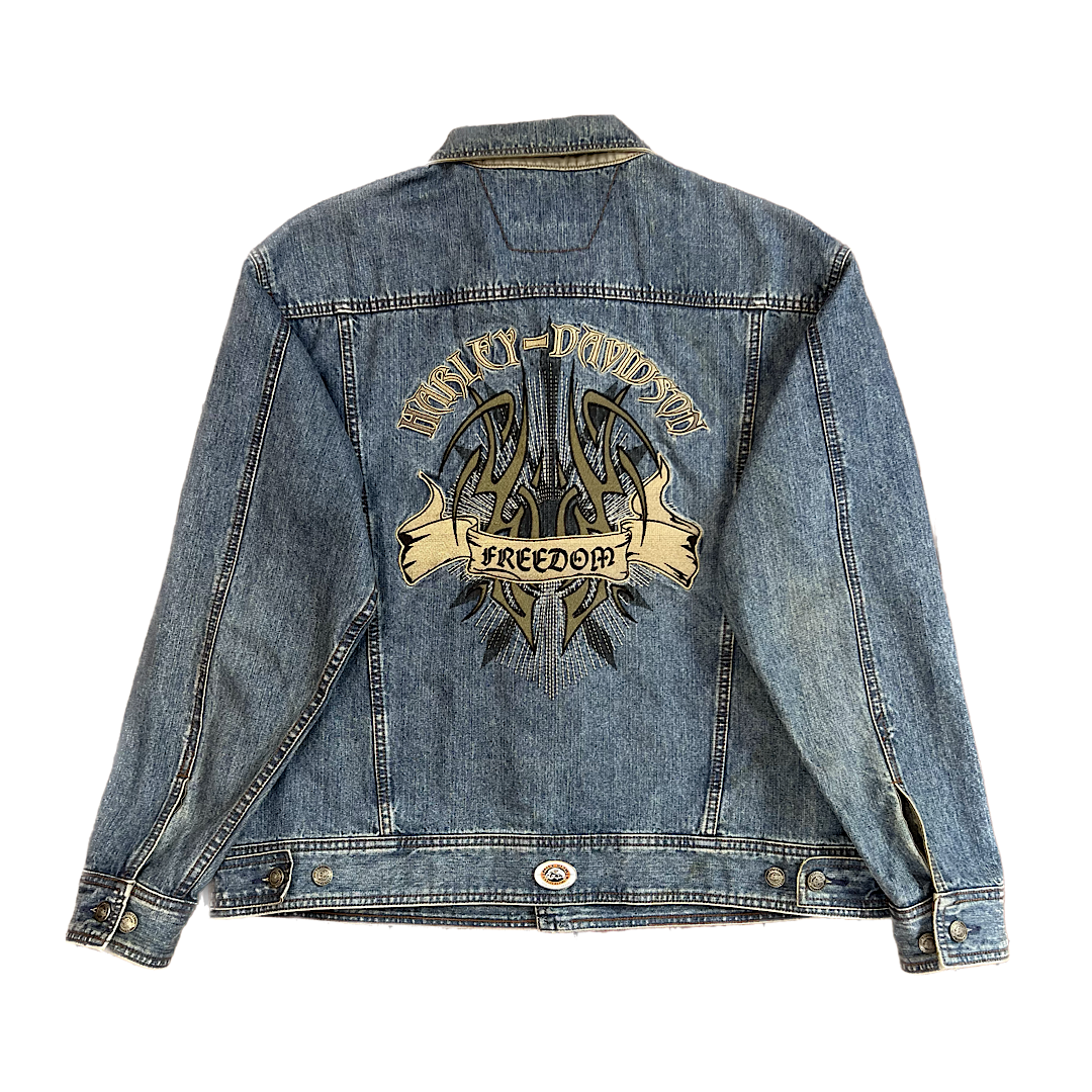 Vintage Harley Davidson Denim Jacket