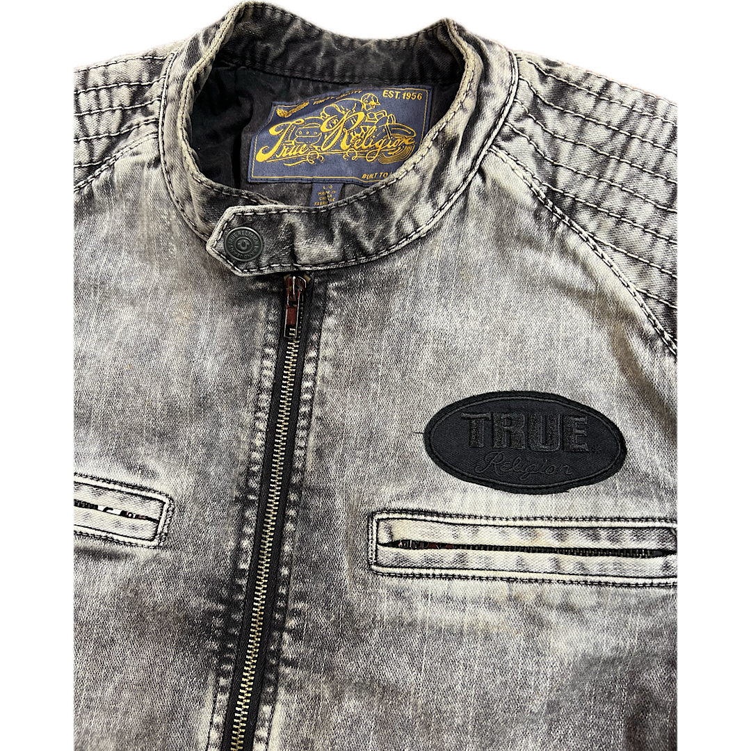 True Religion Moto Denim Jacket