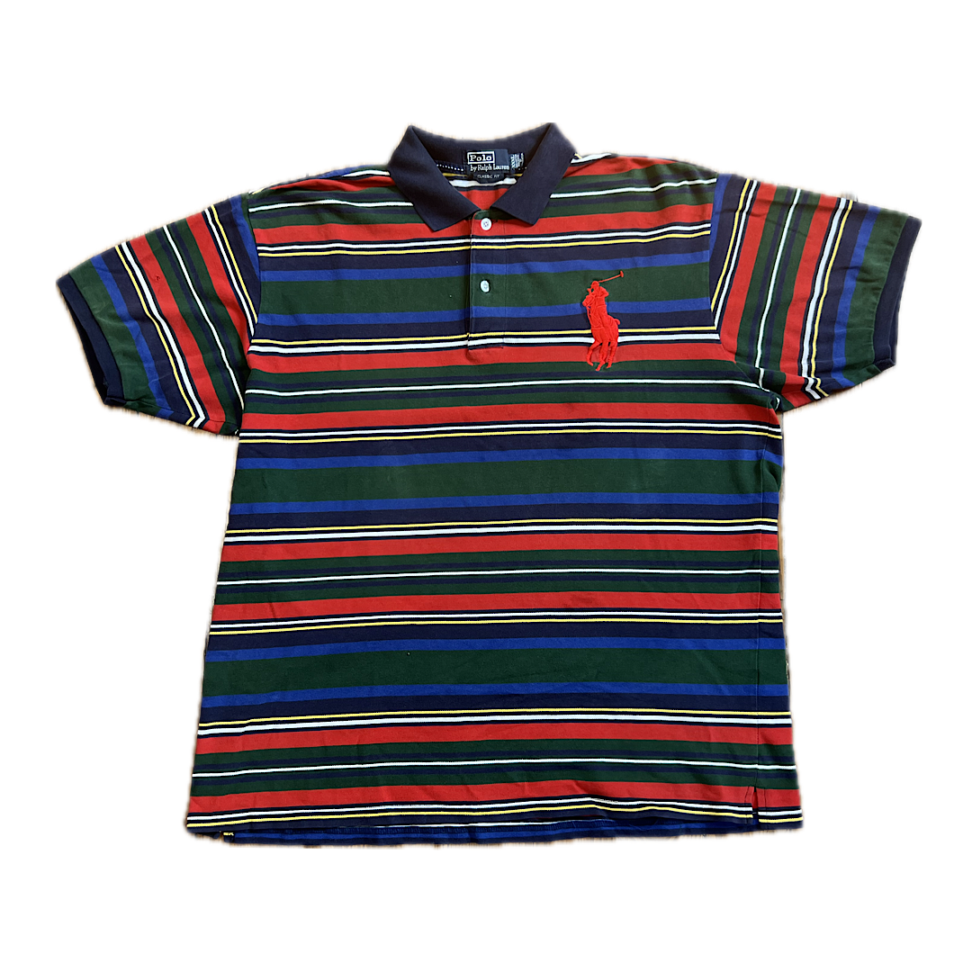 Vintage Polo Striped Big Pony