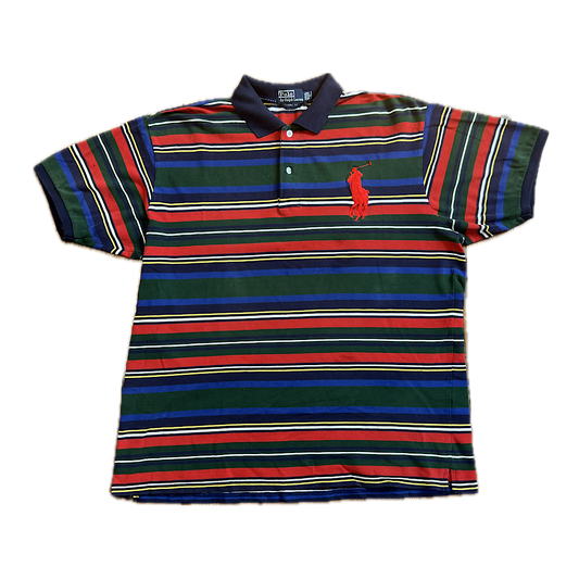 Vintage Polo Striped Big Pony