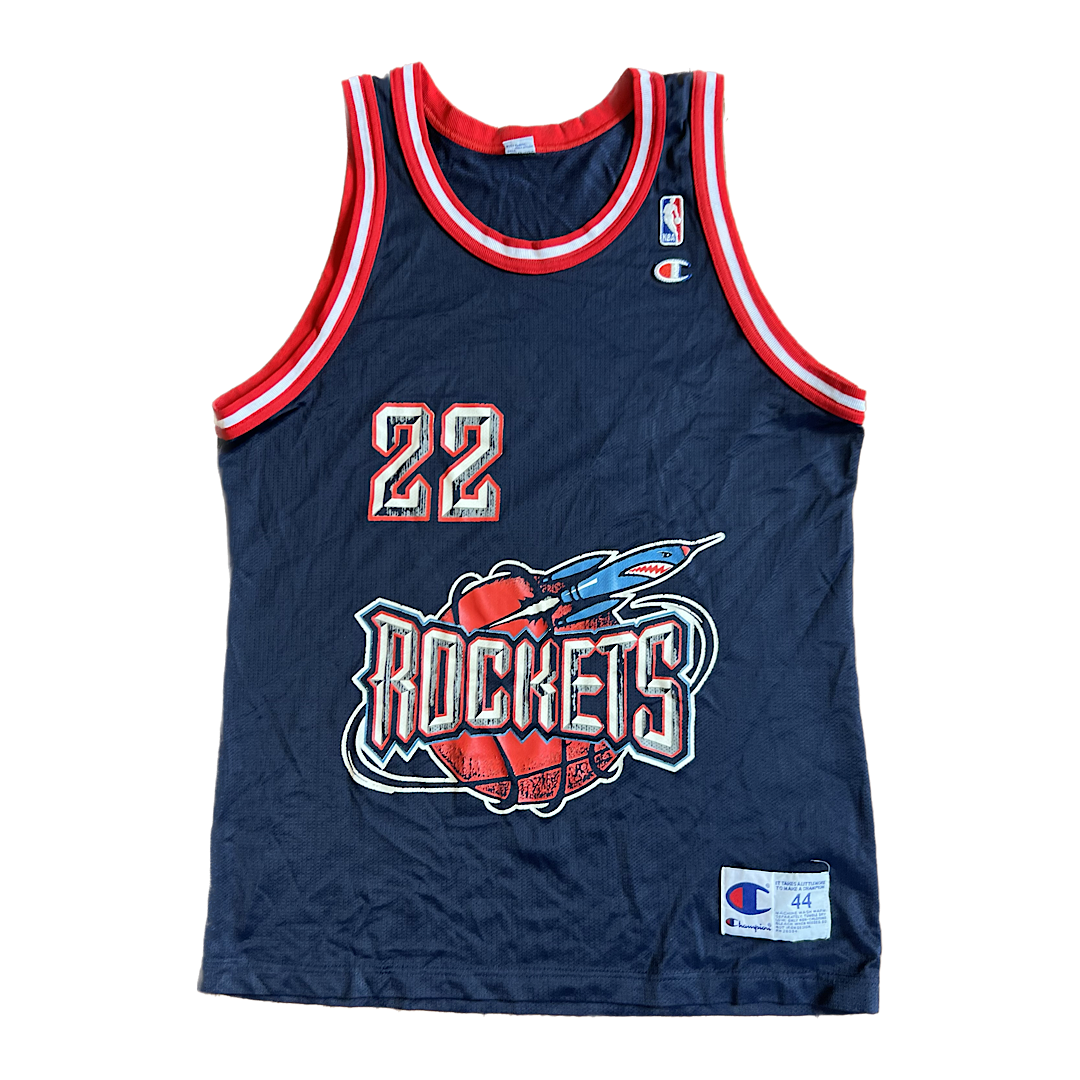 Vintage Houston Rockets Clyde Drexler Champion Jersey