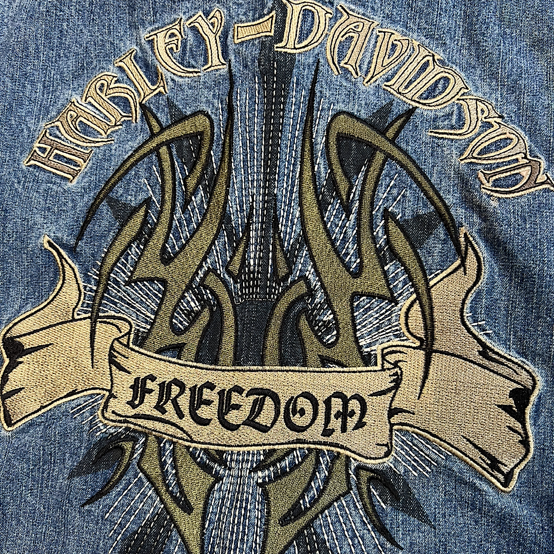 Vintage Harley Davidson Denim Jacket