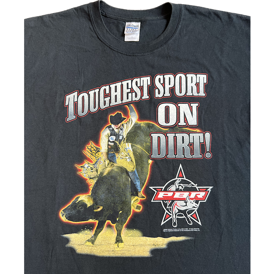 Vintage Toughest Sport On Dirt Rodeo Tee