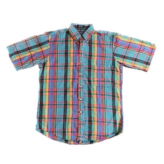 Vintage Burberry Plaid Button Up Shirt