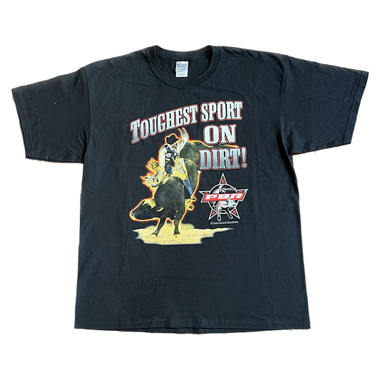 Vintage Toughest Sport On Dirt Rodeo Tee