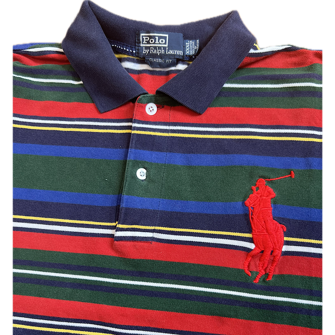 Vintage Polo Striped Big Pony