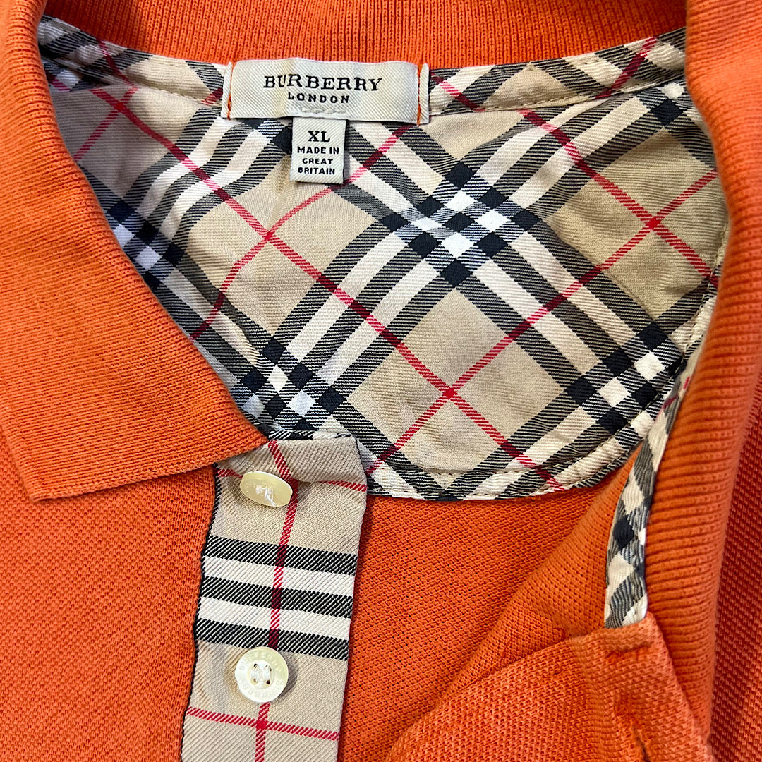 Vintage Burberry Long Sleeve Polo